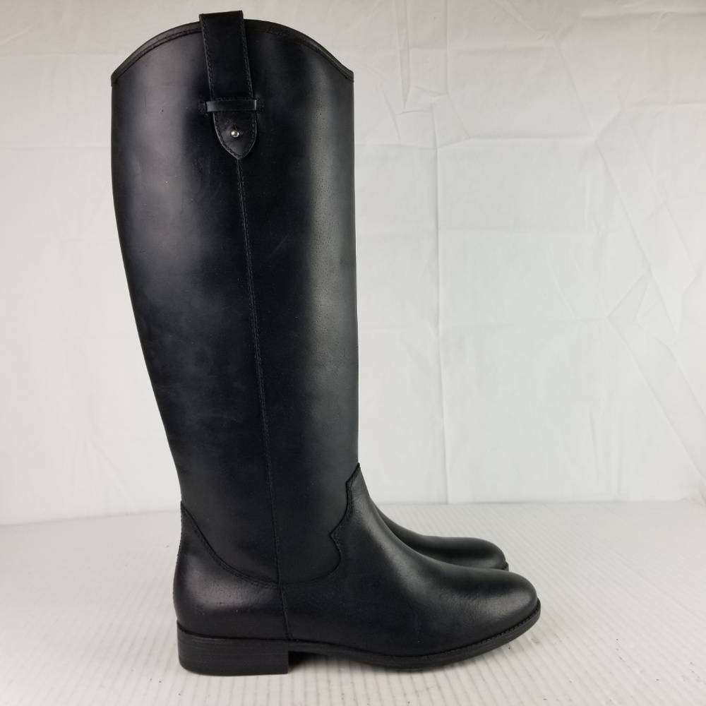 NIB Frye Sz 8 Black Leather Tall Boots $160 - Picture 4 of 8